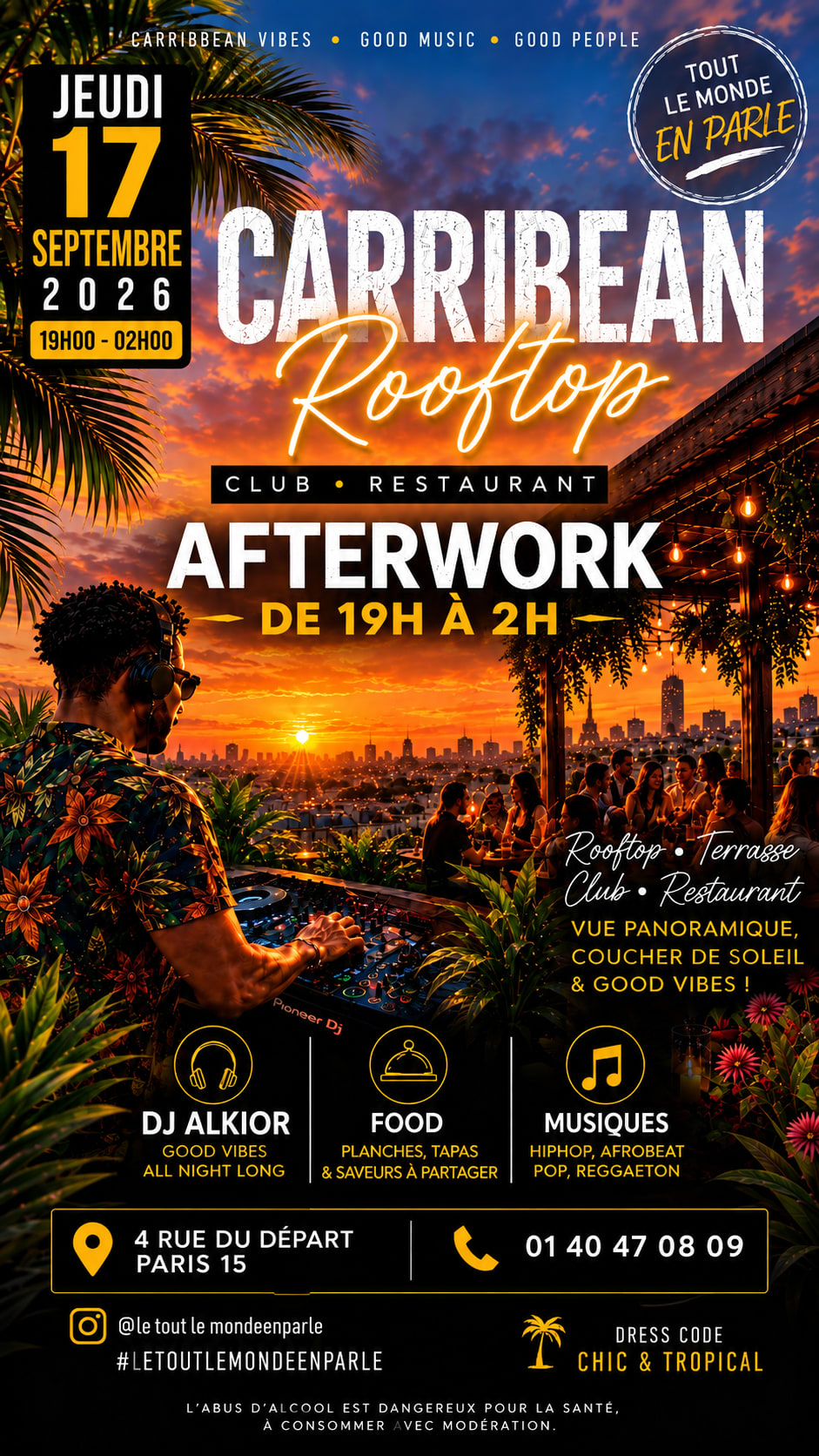 Soiree Afterwork Caribbean & Old School Club , Terr…
