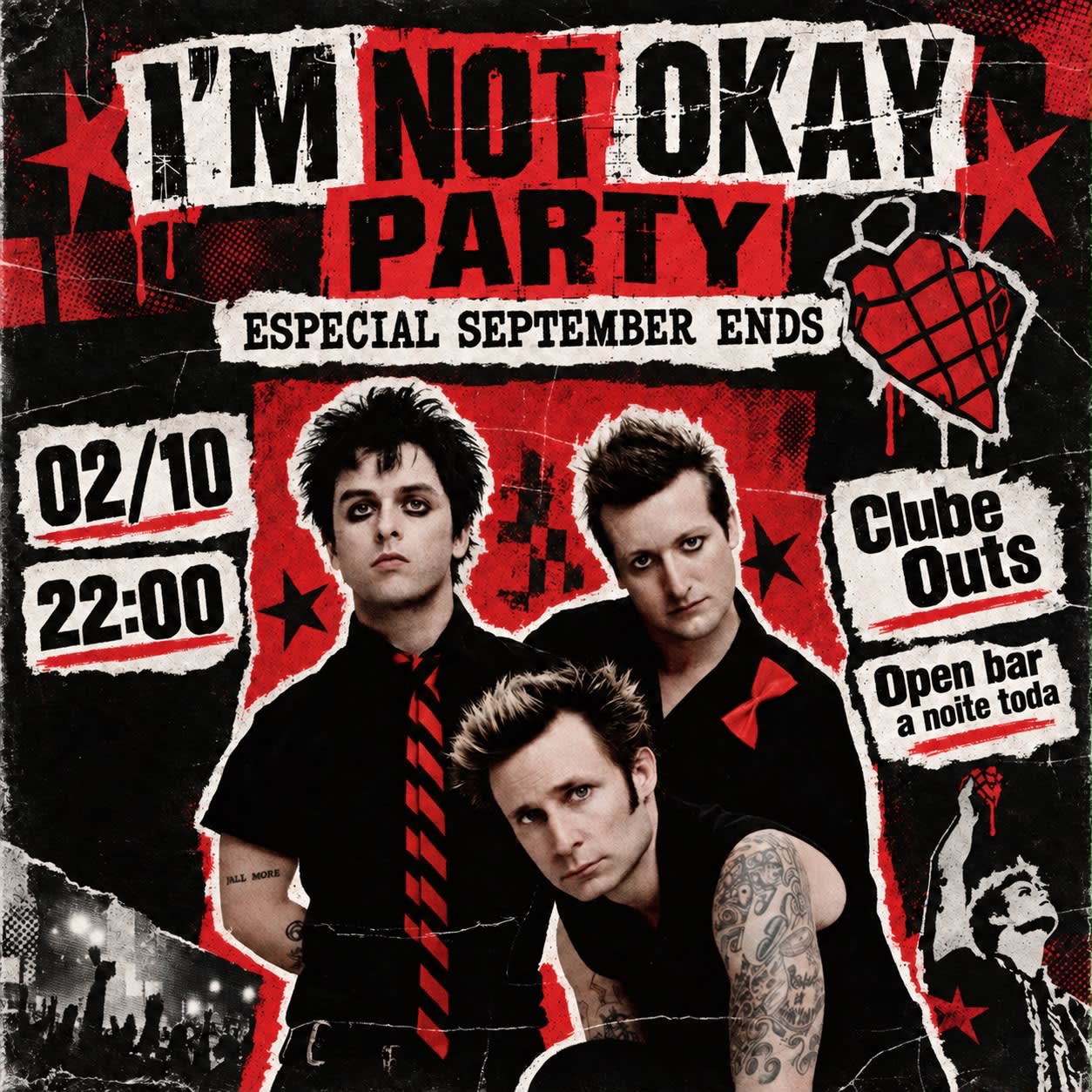 I'm Not Ok | Open Bar | Sexta 02/10