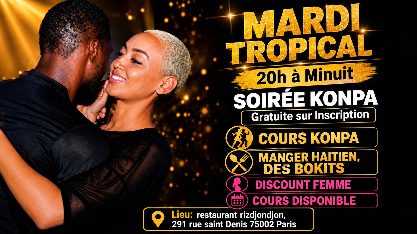 Soirée Zouk Et Konpa Gratuite