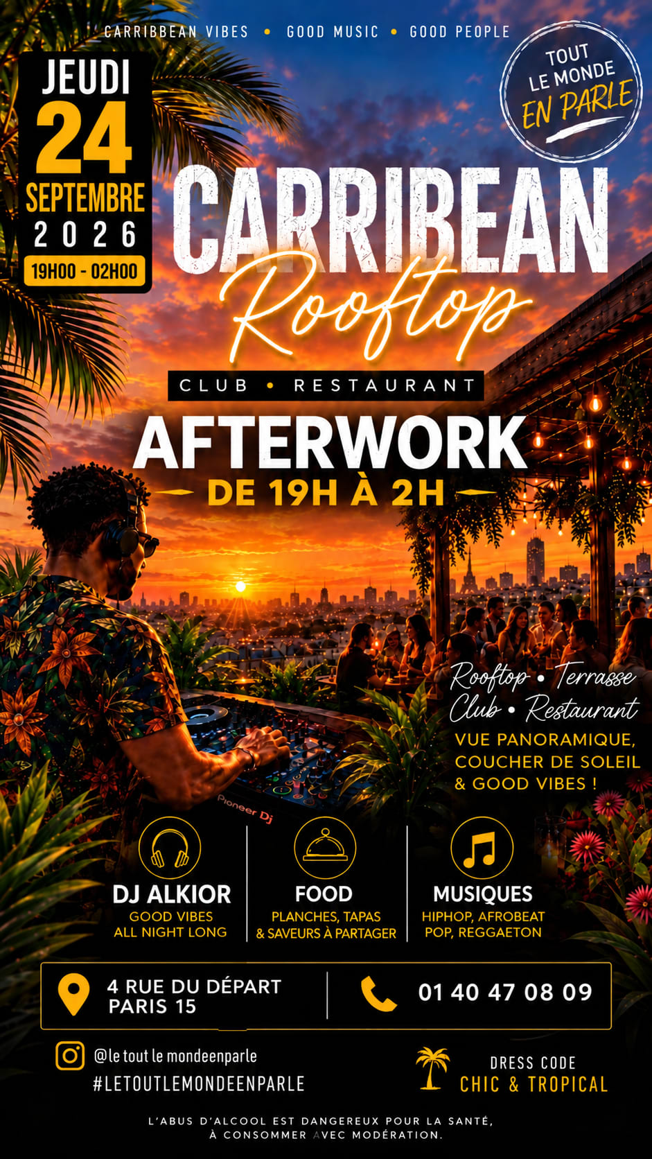 Afterwork Caribbean & Old Sckool Club & Terrasse