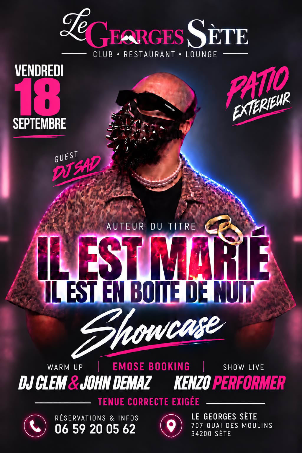 Showcase Dj Sad - Patio Extérieur + Warm Up/Show Live