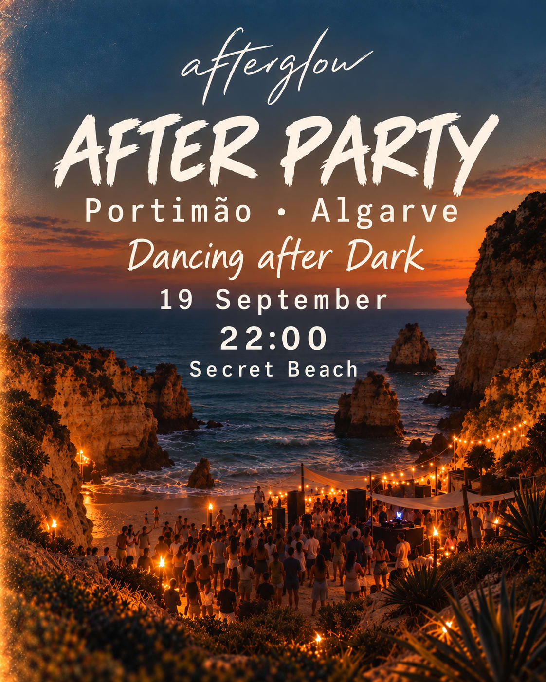 Afterglow After Dark · Secret Beach - Portimão Afterparty