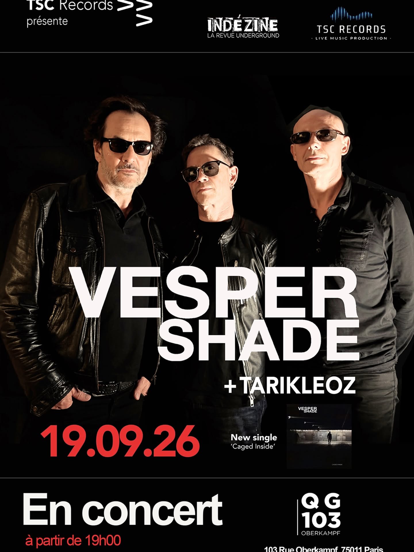 Vesper Shade + Tarikleoz + Dj Indezine Radio Libertaire