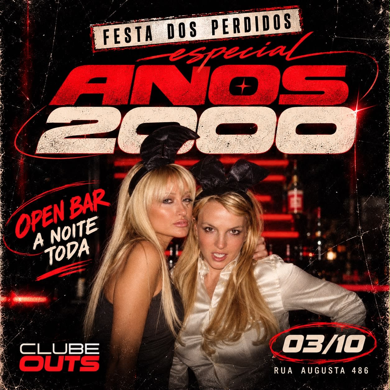 Festa Dos Perdidos | Open Bar | Especial Anos 2000 | 03/10