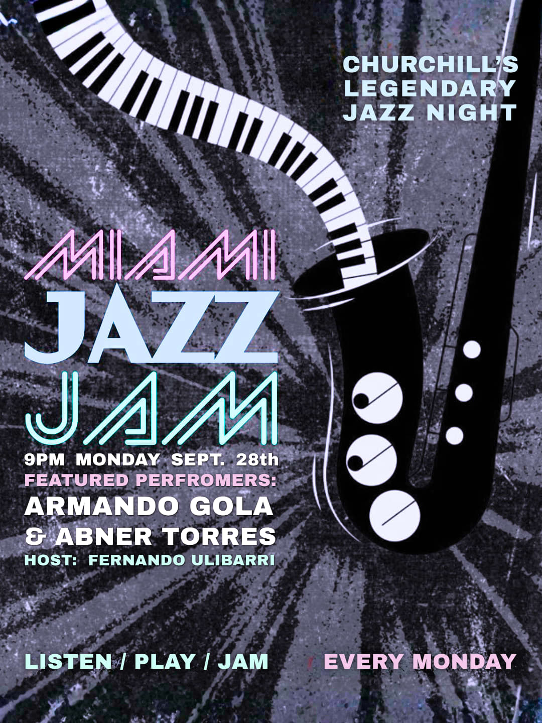 Miami Jazz Jam Every Monday