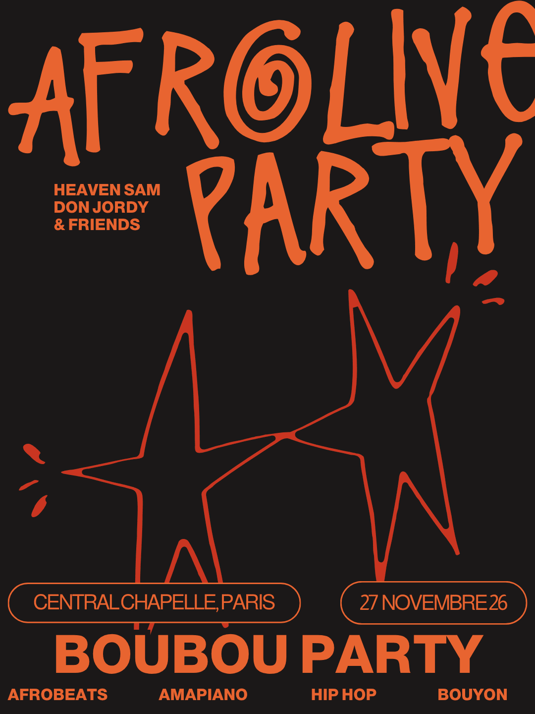 Afro Live Boubou Party — Central Chapelle