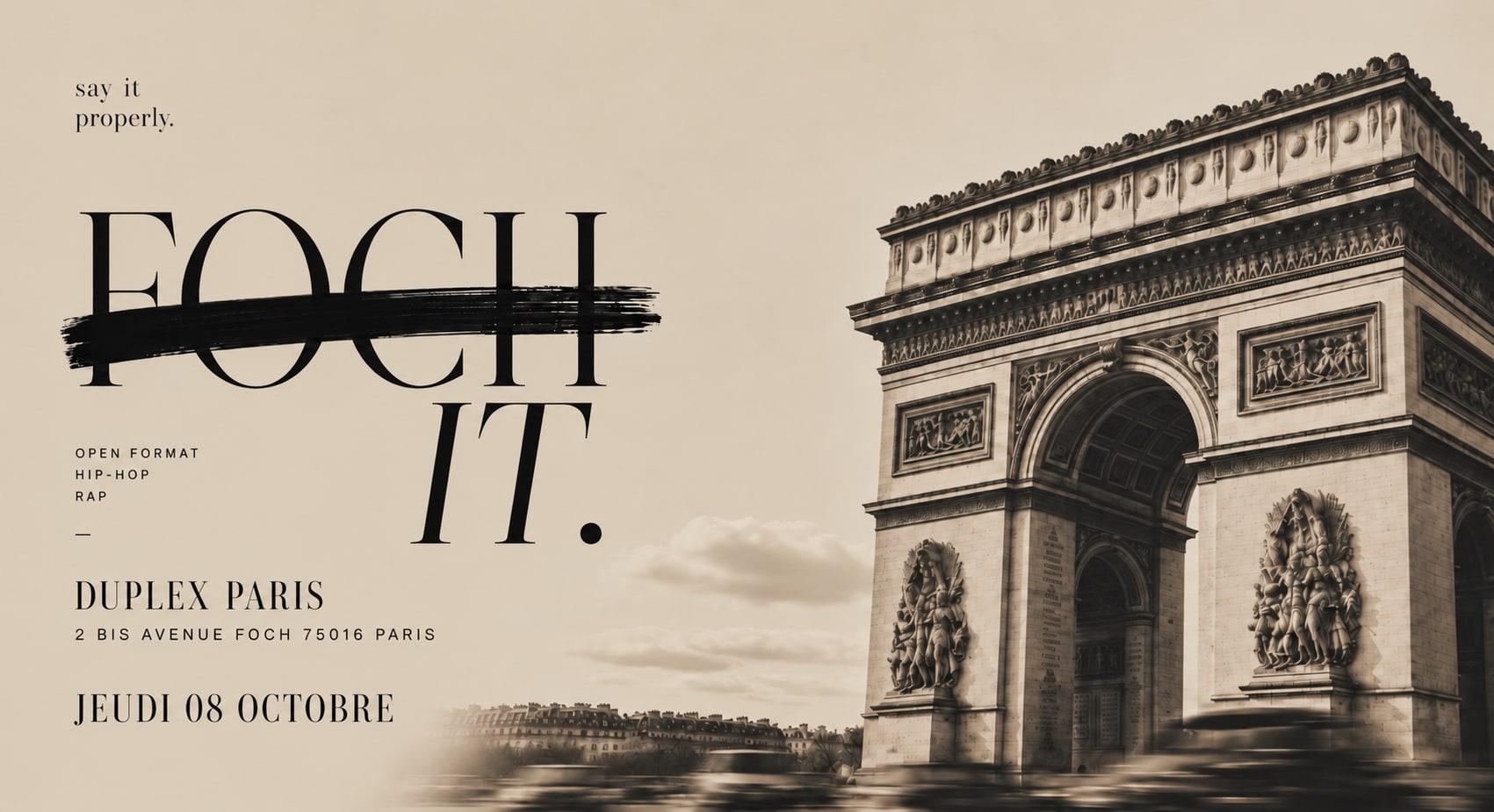 Duplex Paris - Foch It - 08/10