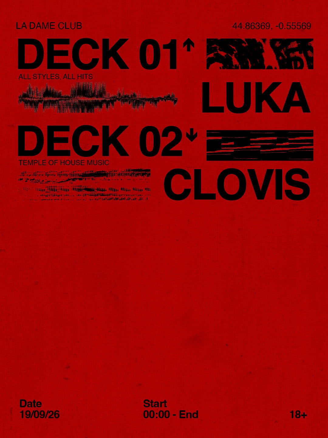 La Dame // Sam 19 Sept // Luka - Clovis