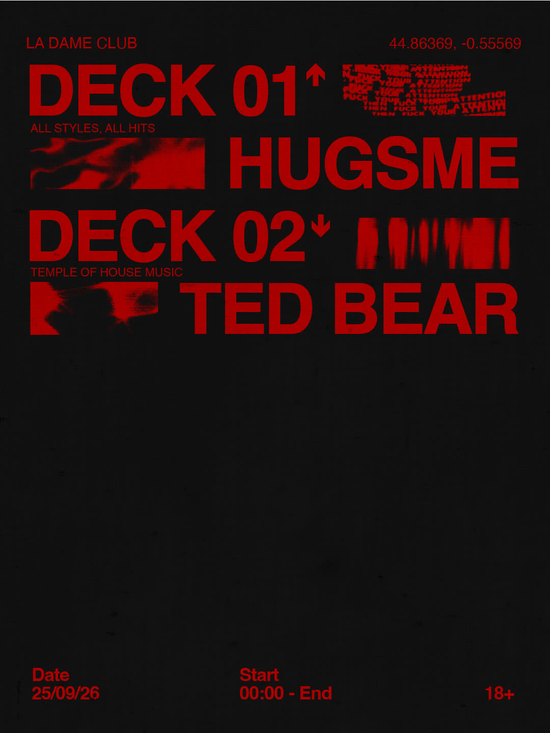 La Dame // Ven 25 Sept // Hugsme - Ted Bear