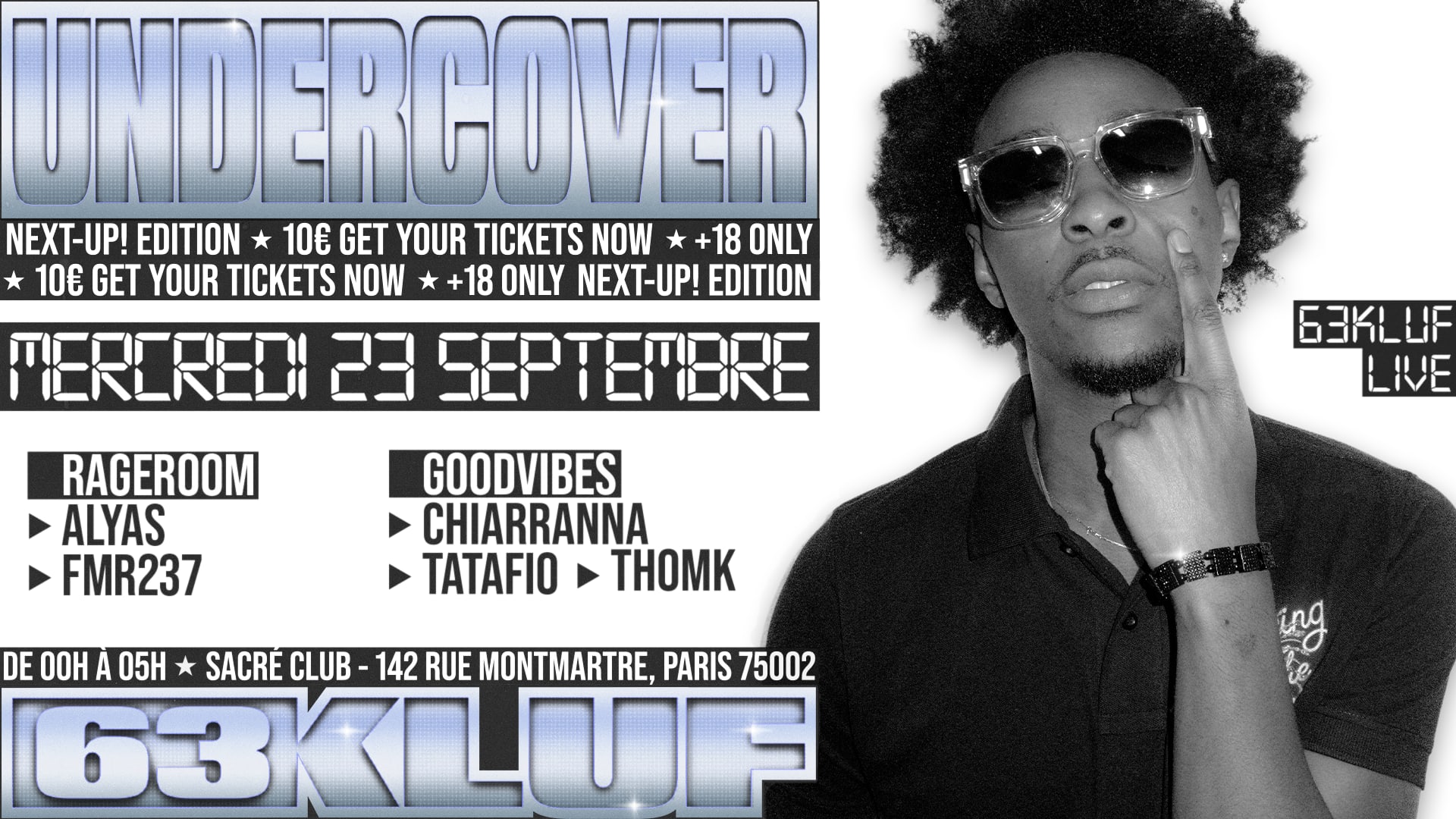 Undercover #2 - 63kluf Live ⭐️