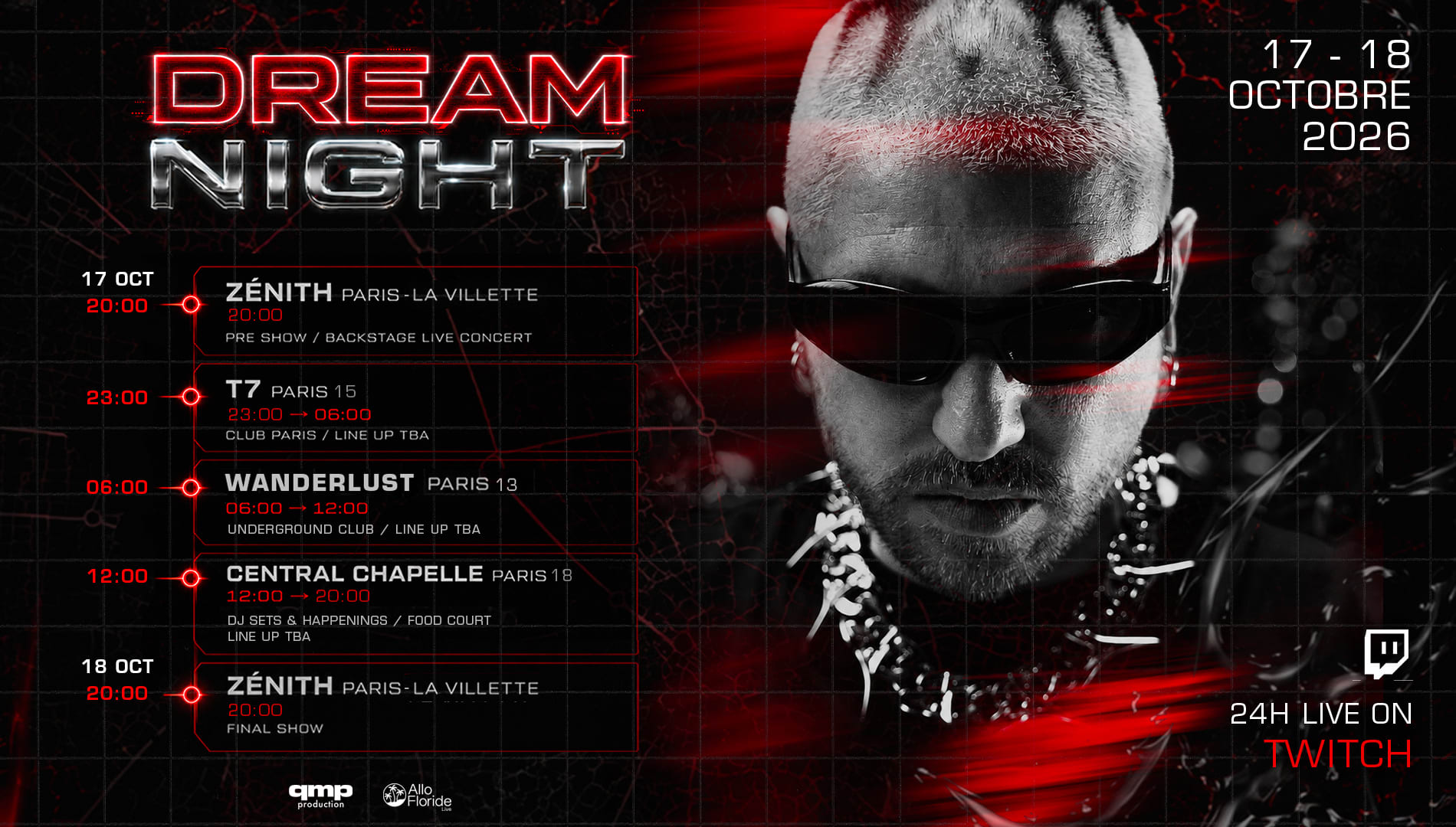 Mosimann : Dream Night — T7 + Wanderlust + Central Chapelle