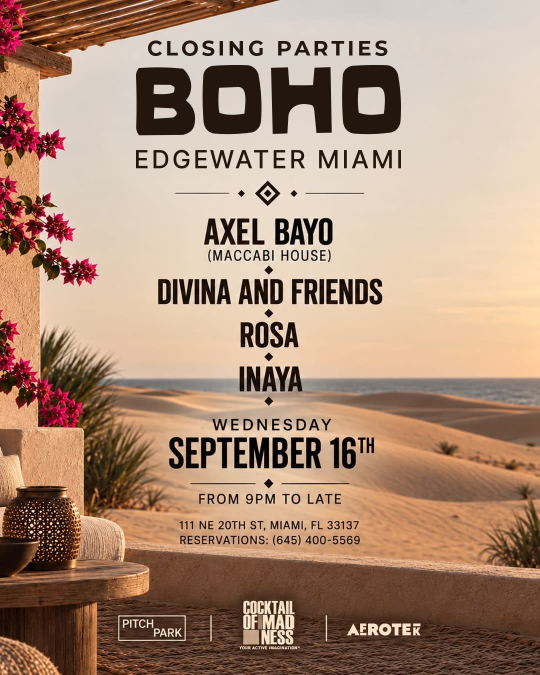 Boho Edgewater: Axel Bayo, Divina, Rosa, Inaya