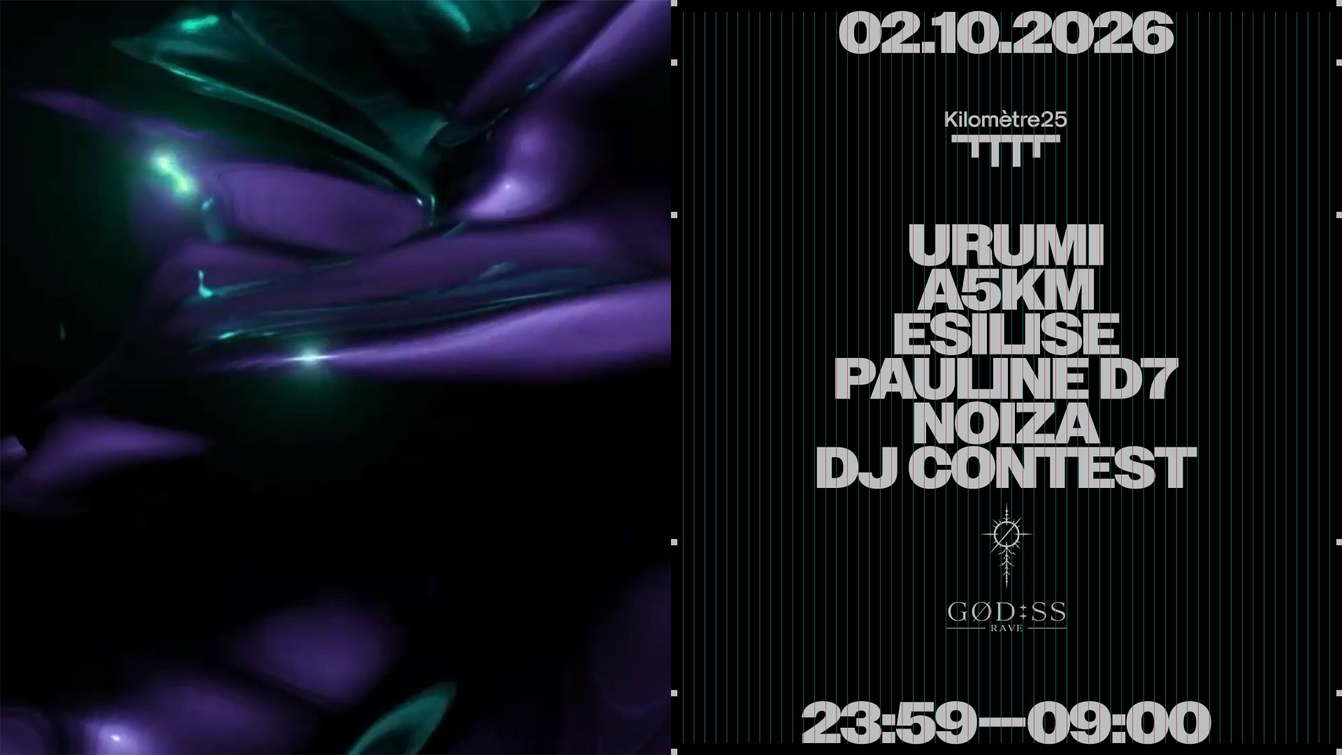 Goddess Rave : Urumi, A5km, Esilise, Pauline D7 & Noiza