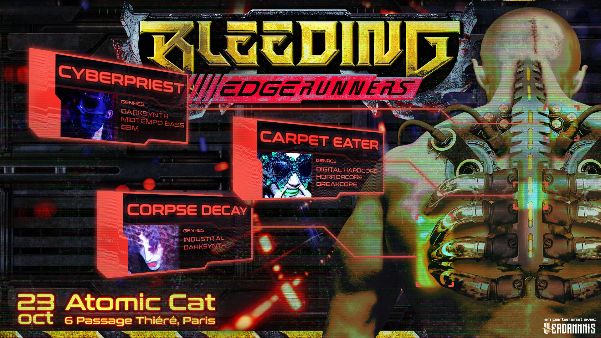 Bleeding Edgerunners | Cyberpriest_Carpeteater_C0rpsedecay