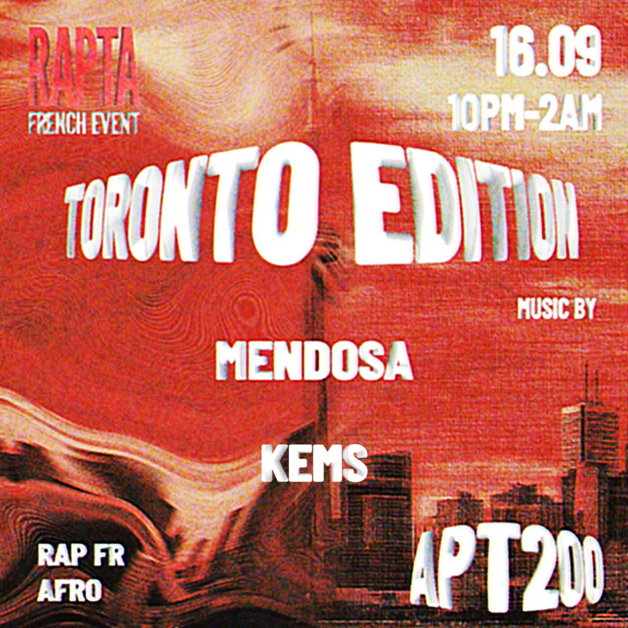 Rapta - French Rap & Afro Party - Apt 200