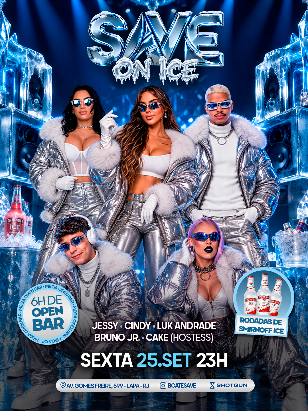 Save On Ice | Open Bar | Rodadas De Smirnoff Ice