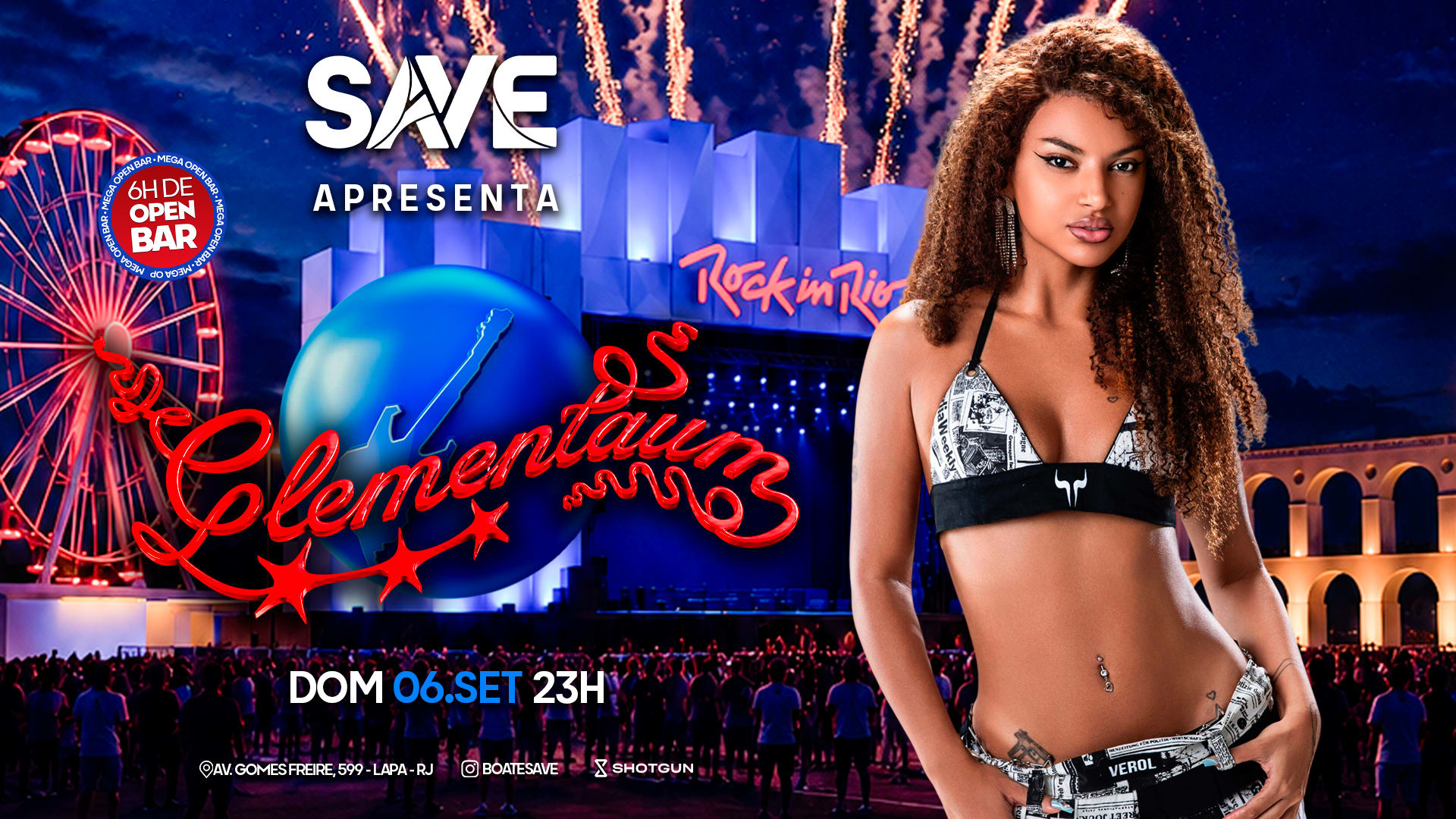 Save Com Clementaum | Especial Rock In Rio | Open Bar