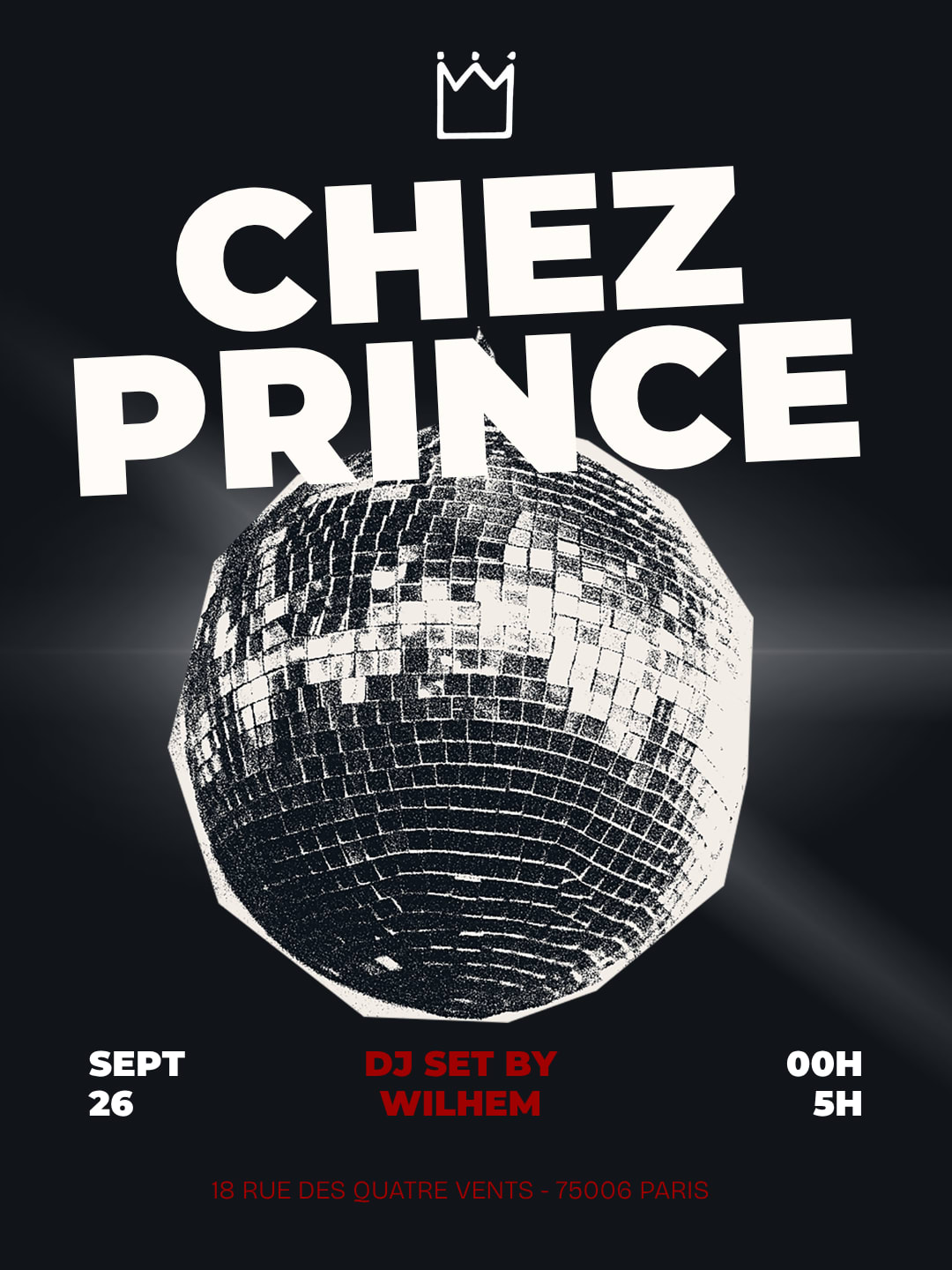 Open Format Chez Prince Samedi - Paris