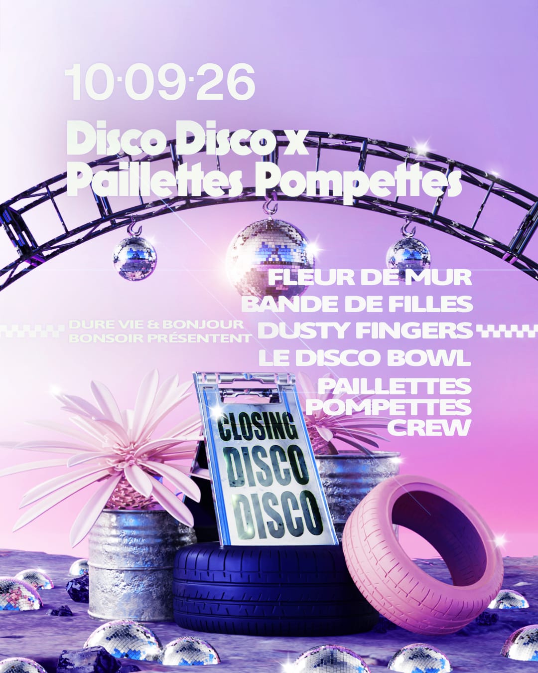 Disco Disco X Paillettes Pompettes