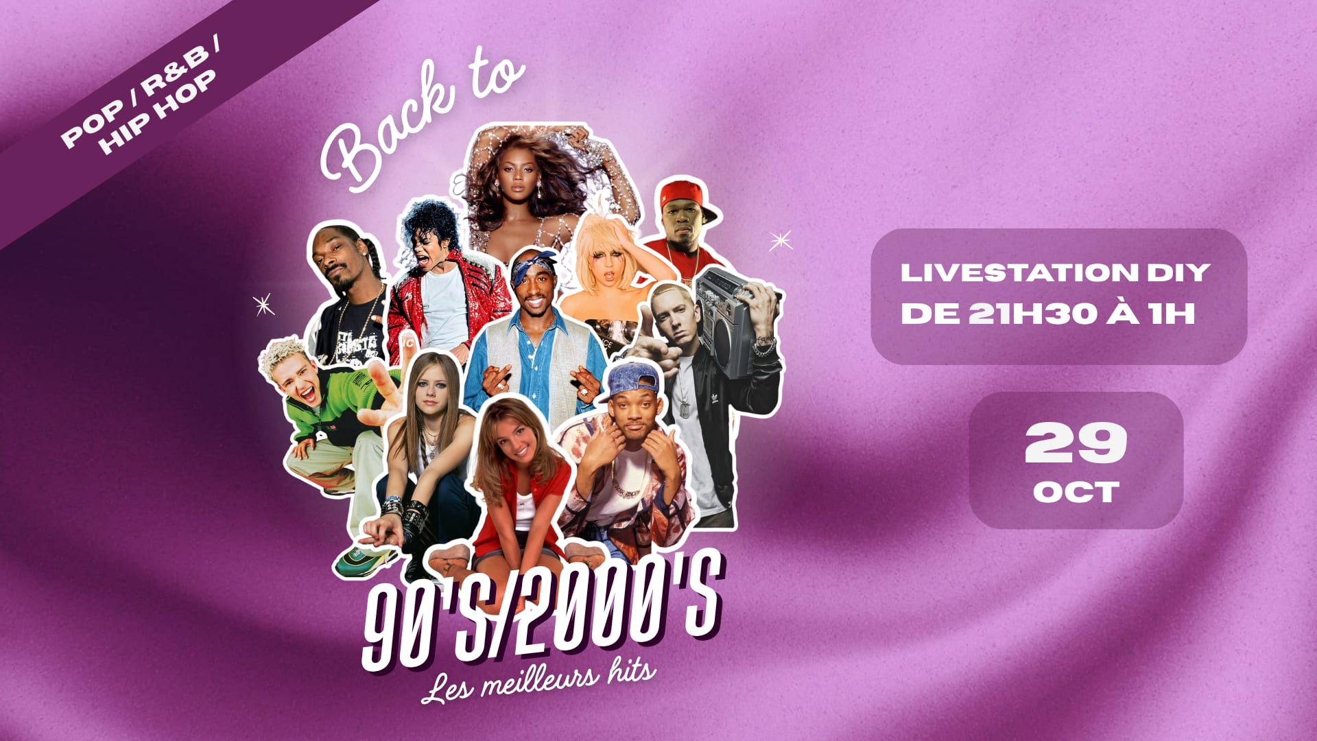 Back To 90/2000 : Le 29 Octobre Au Livestation Diy