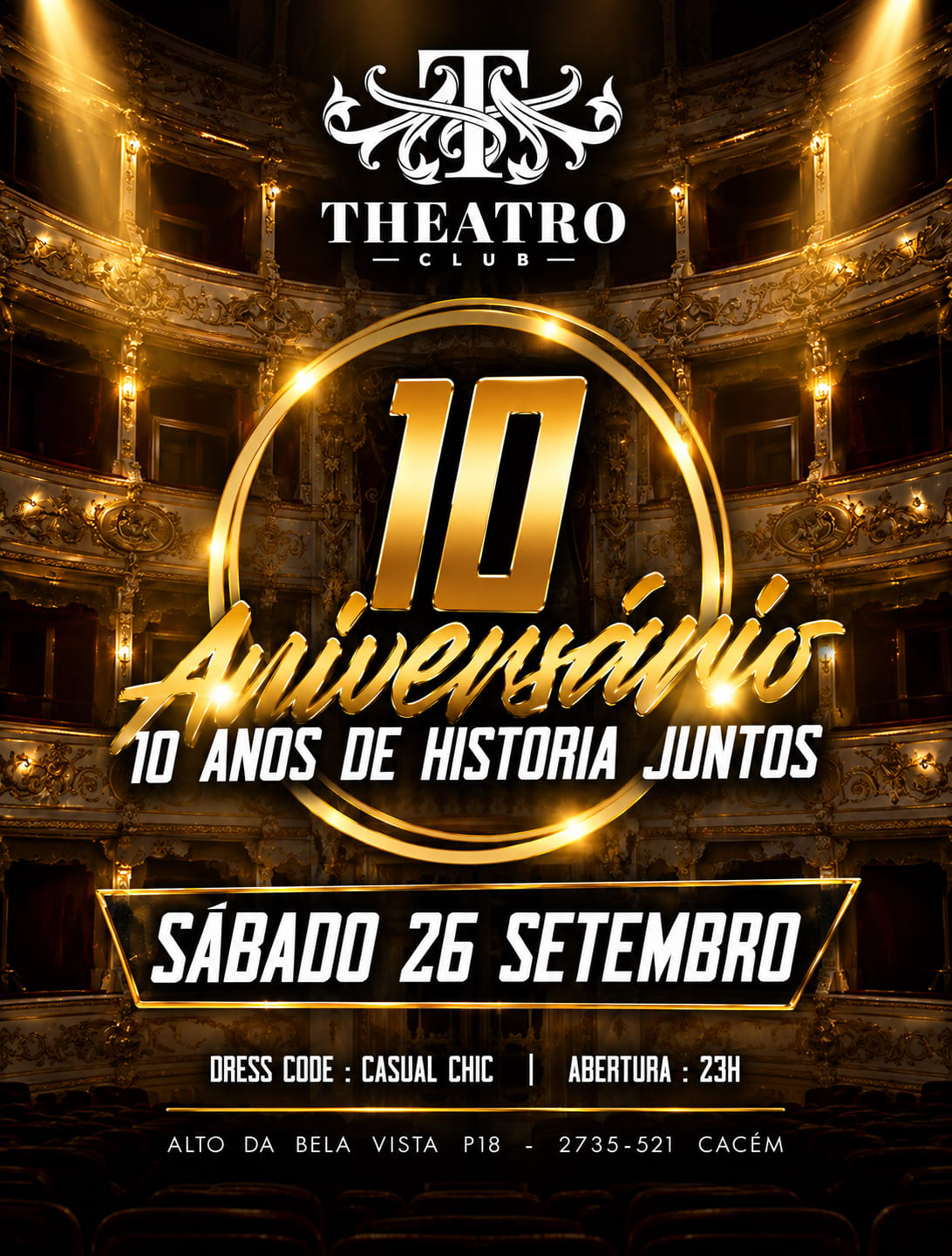 🎉 10 Anos De Theatro Club 🥂