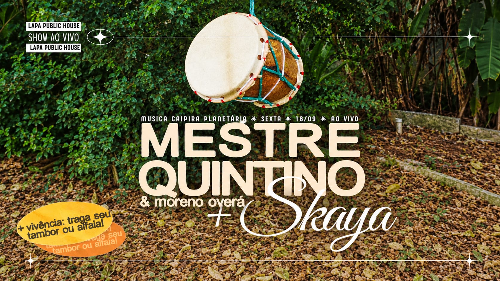 Sexta: Mestre Quintino, Skaya E Moreno Overá Na Lapa