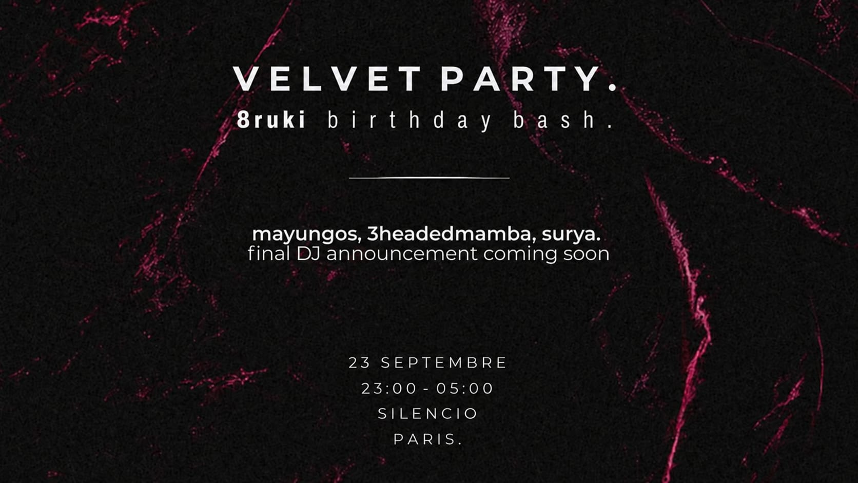 8ruki Bday Bash: Mayungos, 3heademamba, Surya