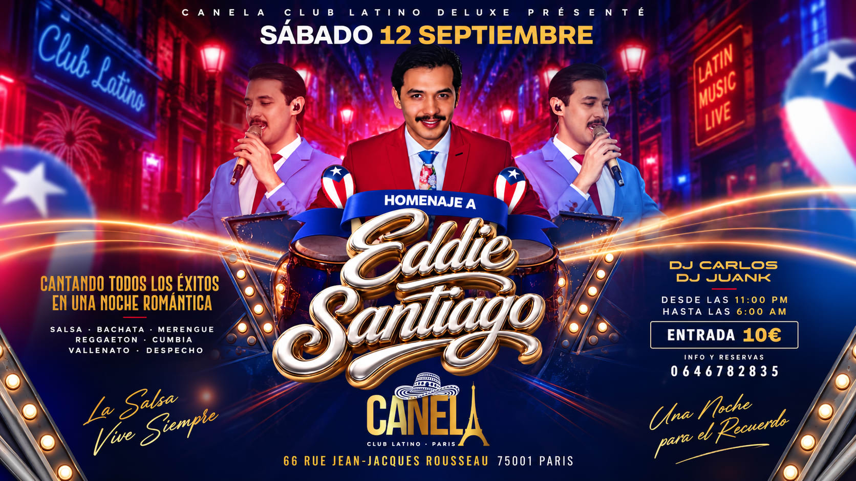 Homenaje A Eddie Santiago Fiesta Latina