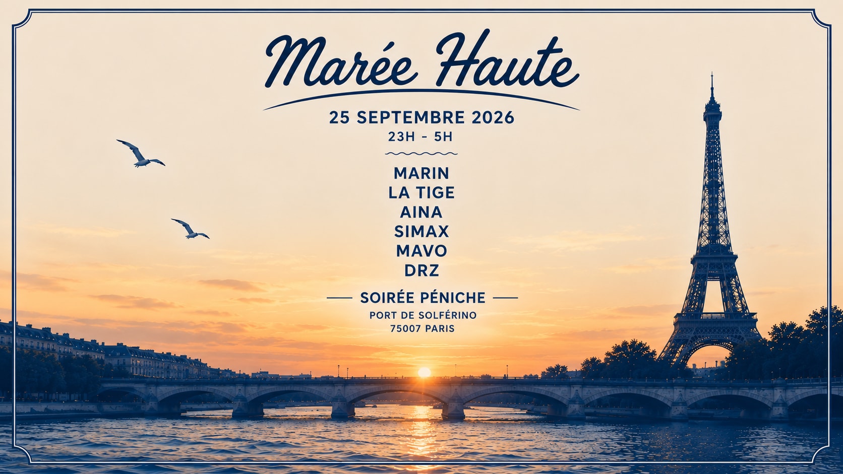 Marée Haute Acte IV - Soirée Péniche