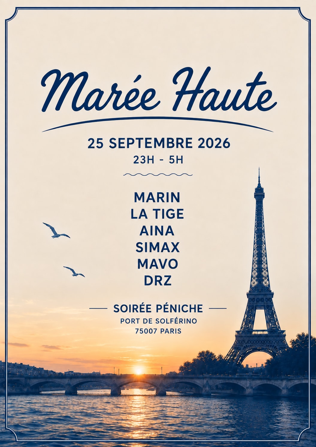 Marée Haute Acte IV - Soirée Péniche
