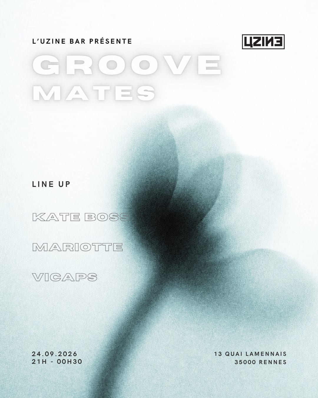 Uzine Bar : Groove Mates W/ Vicaps, Mariotte, Kate Boss