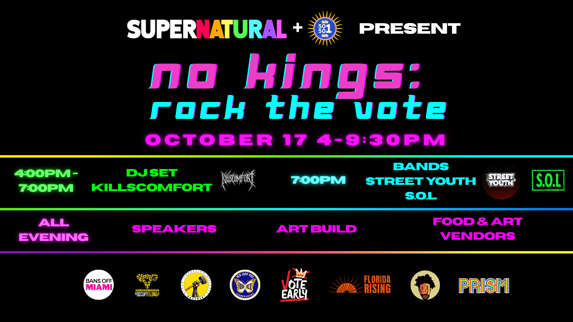 No Kings: Rock The Vote!