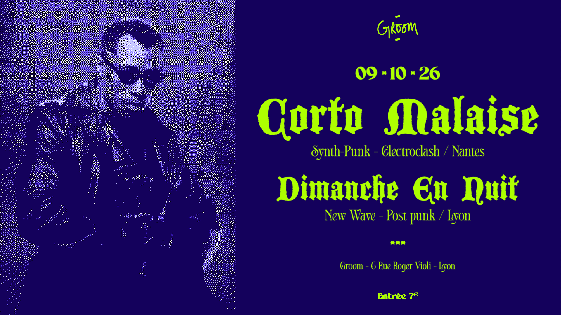 Concert : Corto Malaise + Dimanche En Nuit