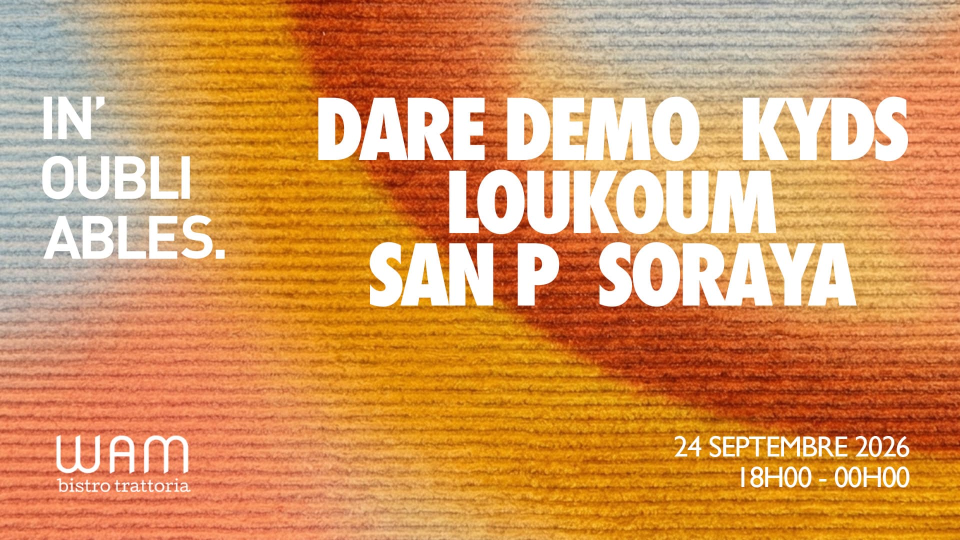 [Open Air] In'oubliables At Wam