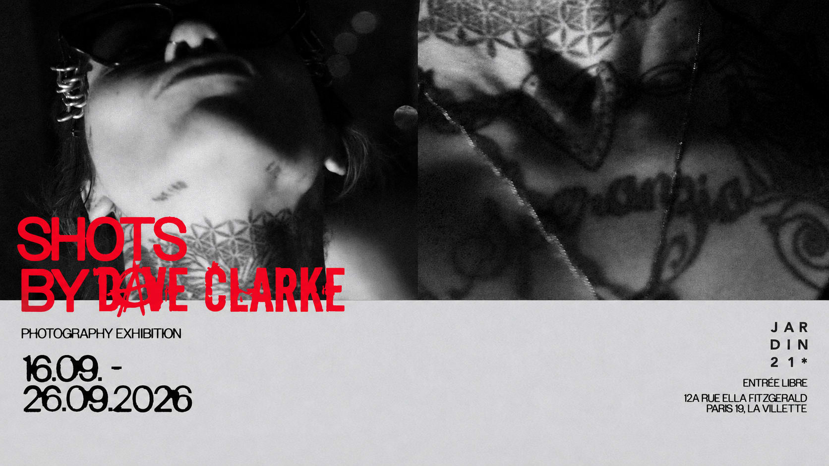 Exposition Photo 𖤓 Shots By Dave Clarke Au Jardin21 [Free]