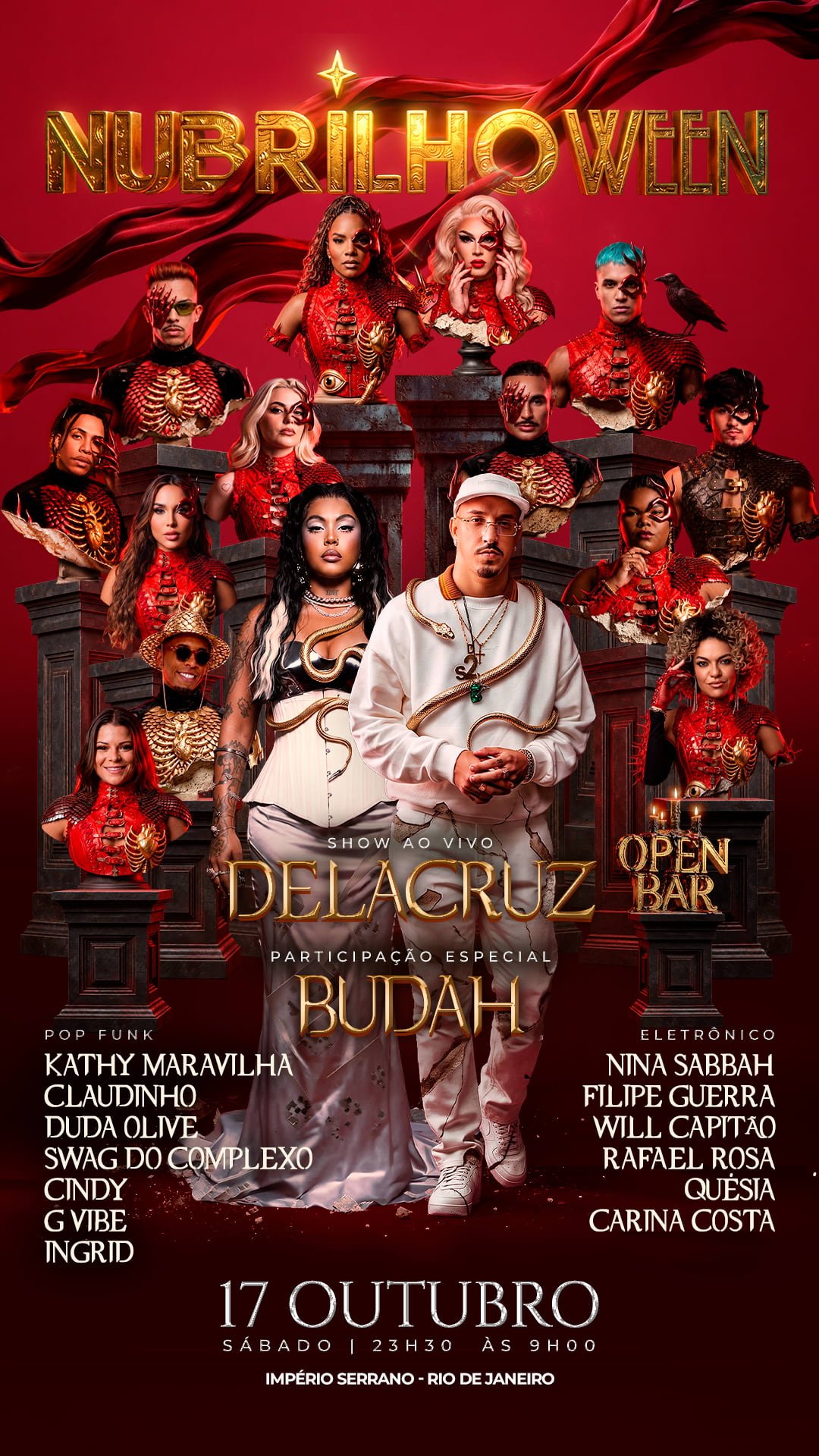 Nubrilhoween - Delacruz E Budah | Mega Open Bar