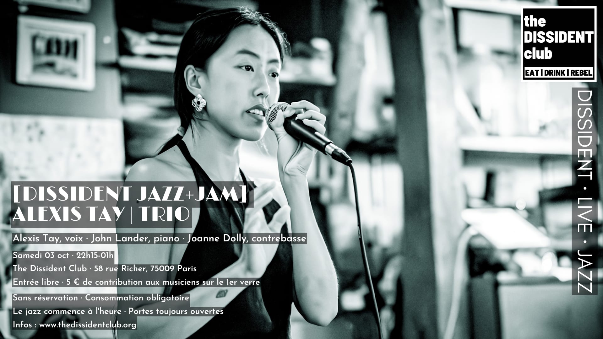 [Dissident Jazz+Jam] Alexis Tay | Trio