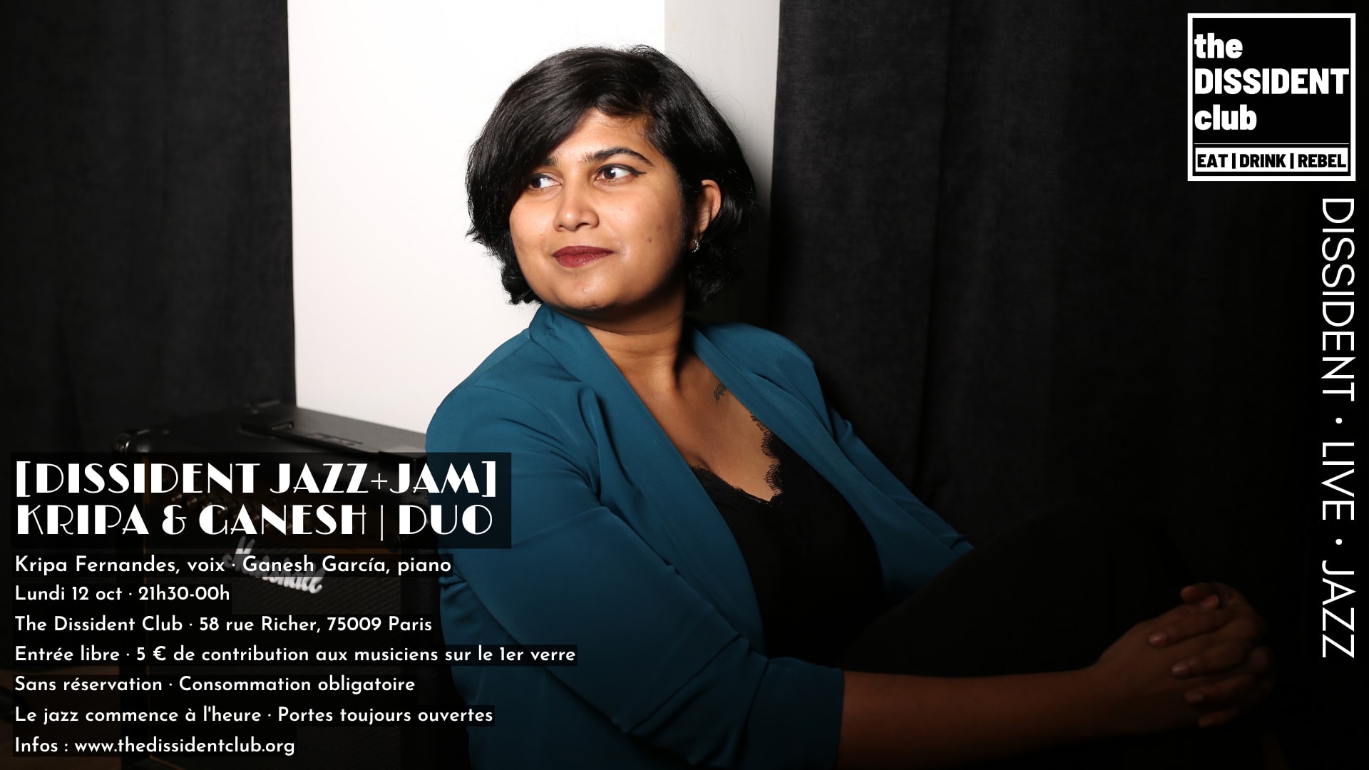 [Dissident Jazz+Jam] Ganesh & Kripa | Duo