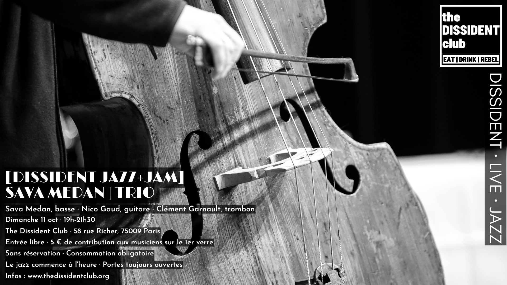 [Dissident Jazz+Jam] Sava | Trio