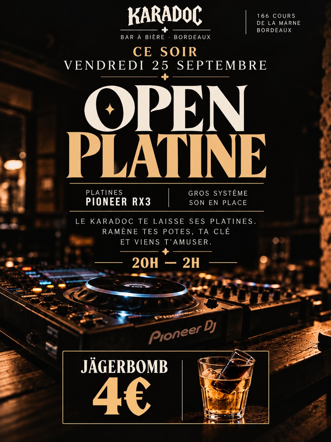 Open Platine — Ramène Ta Clé