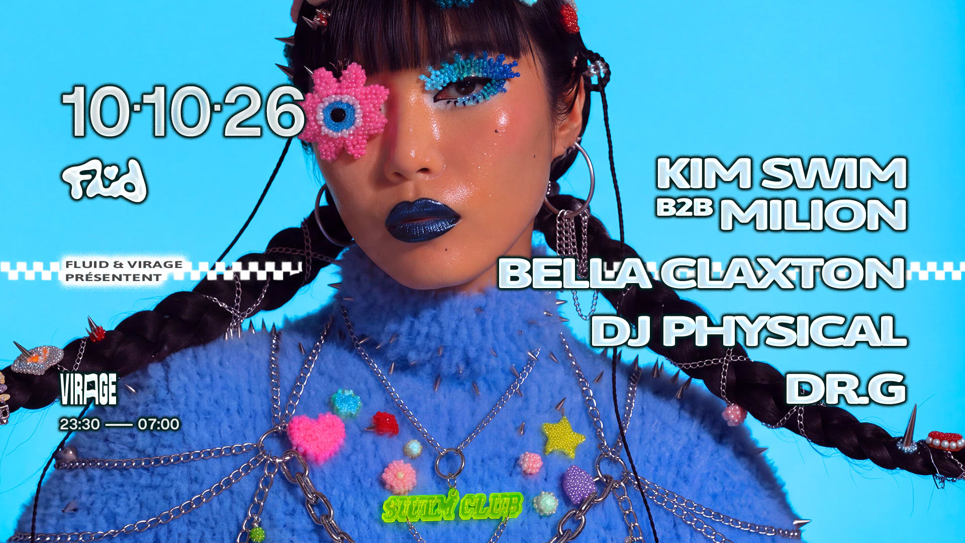 Fluid: Kim Swim B2b Milion, Bella Claxton, Dj Physical, Dr.G