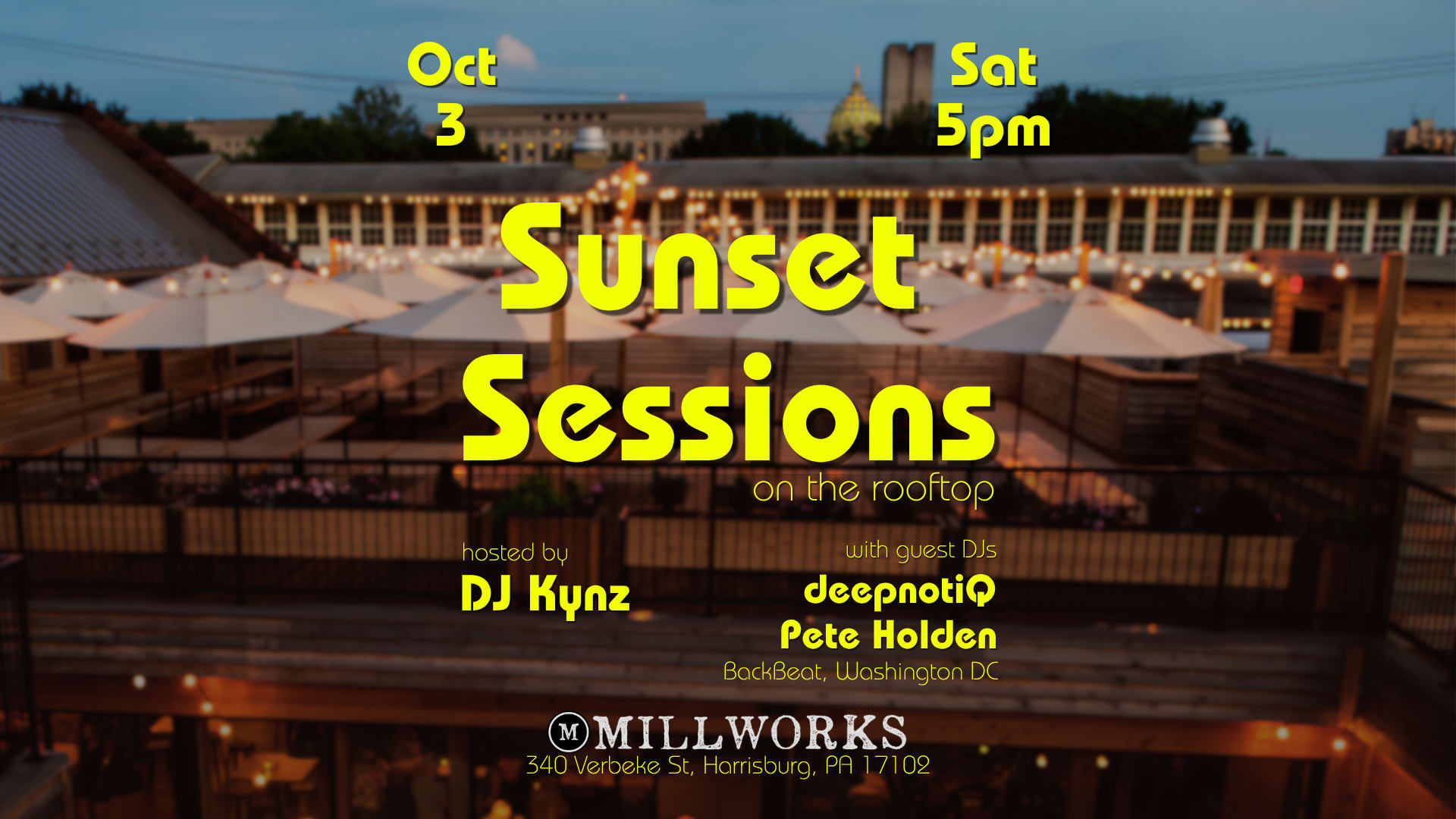 Sunset Sessions At Millworks, Oct 3
