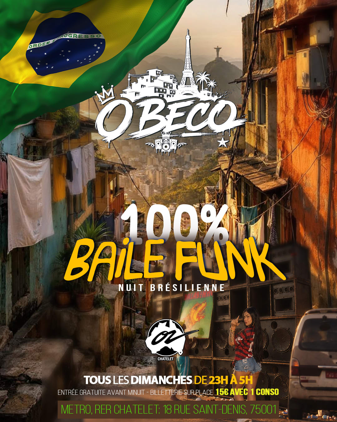O Beco 100% Baile Funk (Nuit Brésilienne) 13.09.26