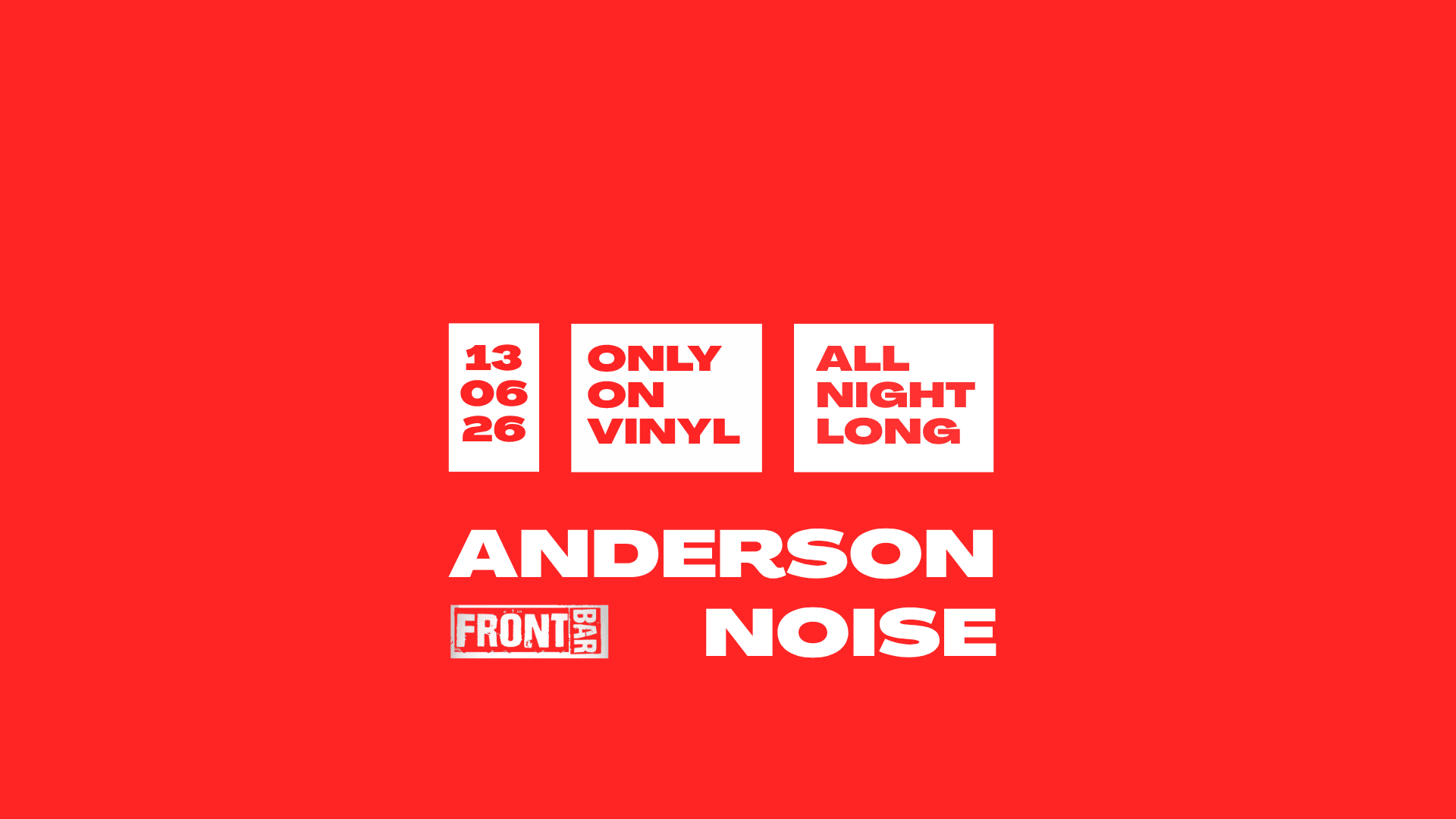 Anderson Noise Only On Vinyl