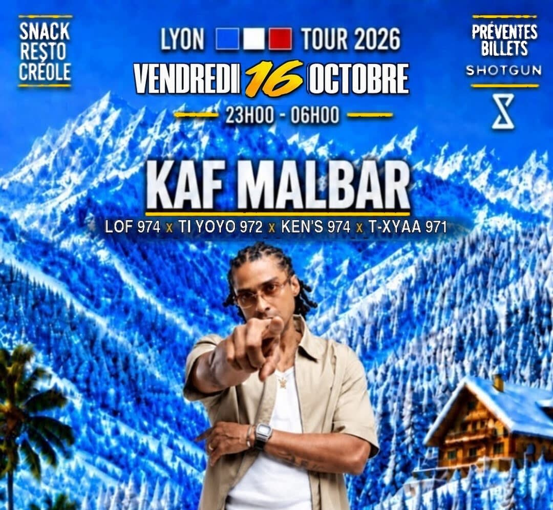 Kaf Malbar Mon Band 16 Octobre Lyon