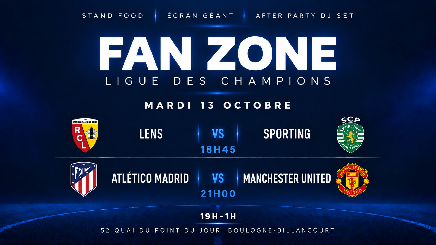 The Fan Zone - Diffusion Ligue Des Champions