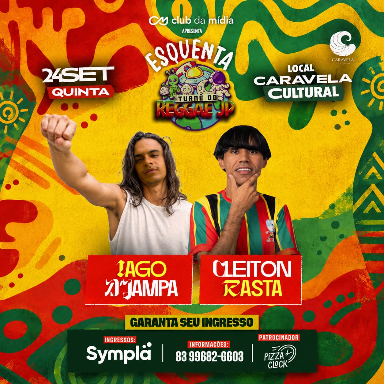 Esquenta Turnê Do Reggae - Iago D'jampa + Cleiton Rasta