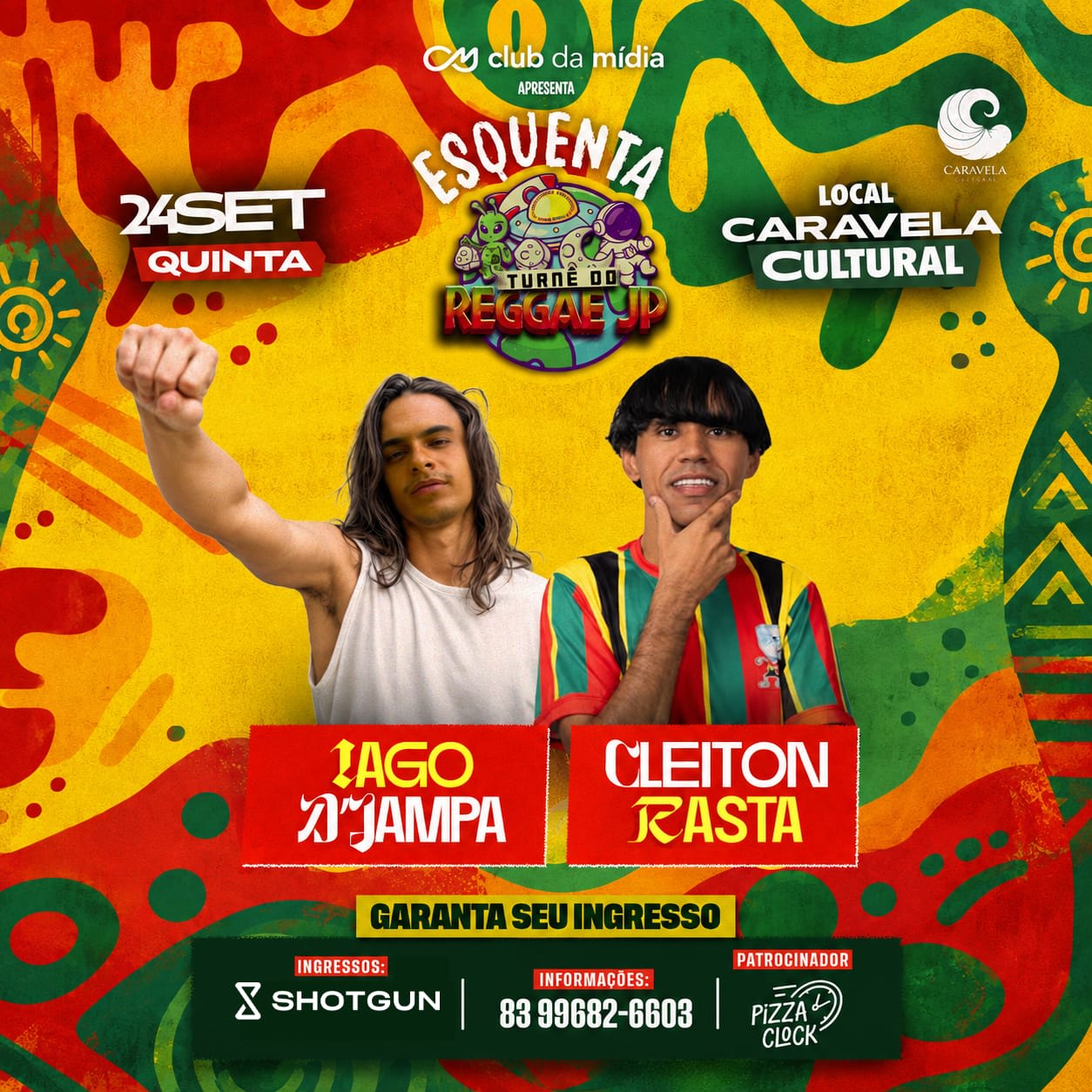 Esquenta Turnê Do Reggae - Iago D'jampa + Cleiton Rasta
