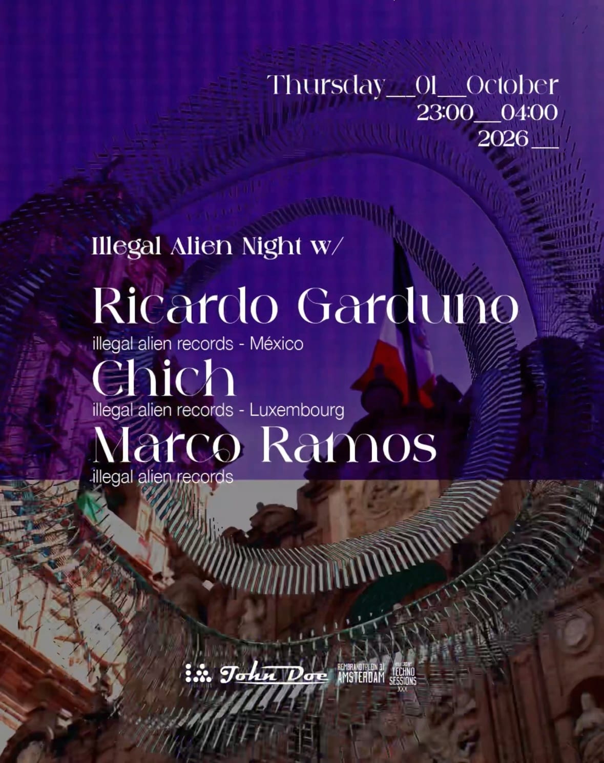 Amsterdam Techno Sessions X Illegal Alien Records Night
