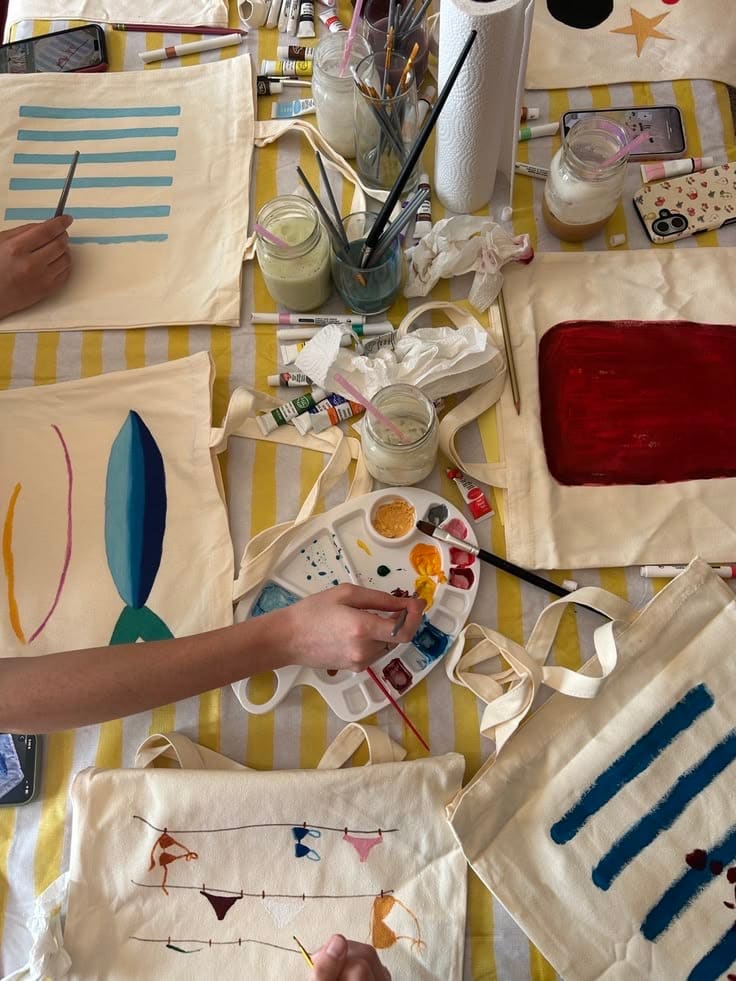 Pintura De Eco Bag - Oficina /215